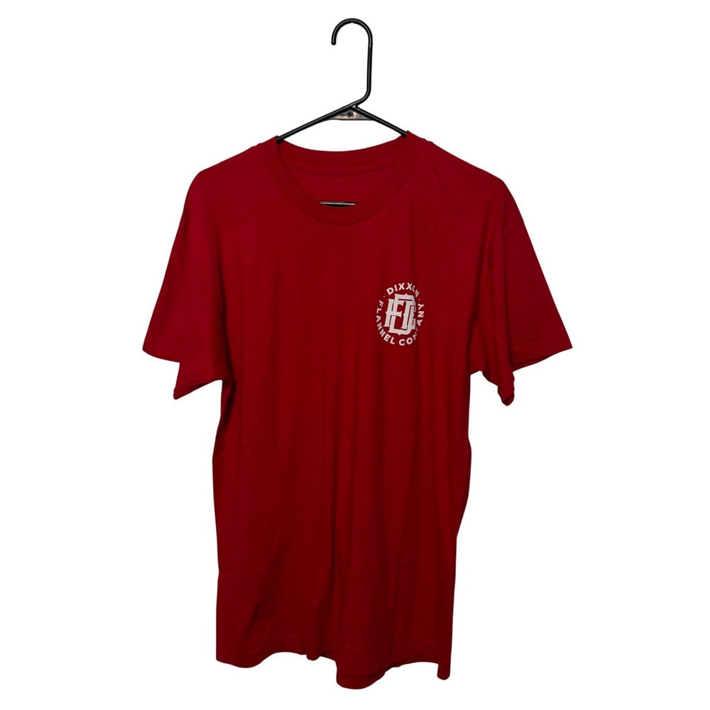 Dixxon Flannel Co T-Shirt Mens Large Red Graphic Work Hard Stay Humble Logo Tee